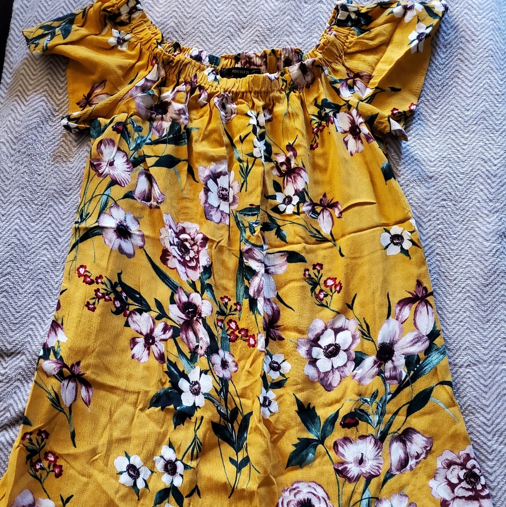 Off the shoulder floral dress